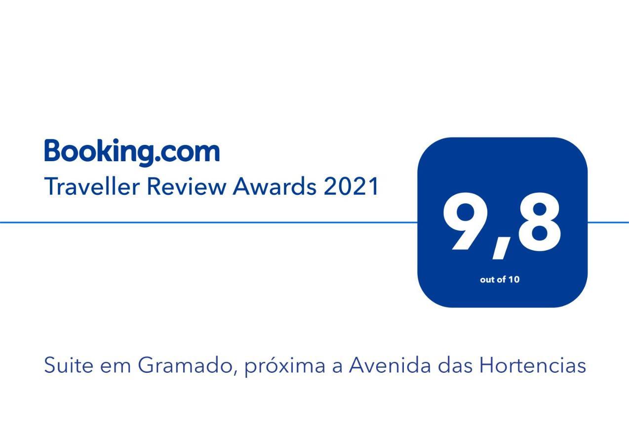 Suite Em Gramado, Proxima A Avenida Das Hortencias Eksteriør bilde